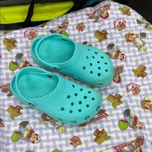 Kids Aqua Crocs